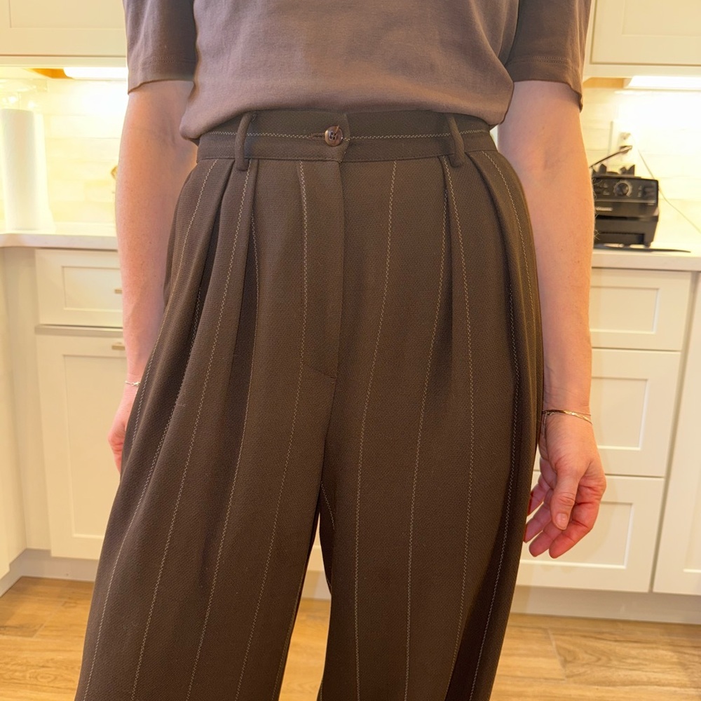 Giorgio Armani vintage pleated brown pants